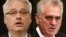 Croatia/Serbia -- A combo photo of Presidents Ivo Josipovic (L) and Tomislav Nikolic