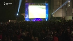 Atmosfera u Prištini tokom utakmice Kosovo - Hrvatska