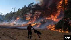 Imagini de la incendiile din Turcia