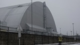 The structure over the Chernobyl Nuclear Power Plant's damaged reactor. (file photo)