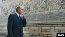 Владимир Путин в Дрездене уже в ранге президента России