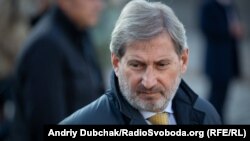 Європейський комісар з питань європейської політики сусідства та розширення Йоганнес Ган перебуває в Києві з дводенним візитом