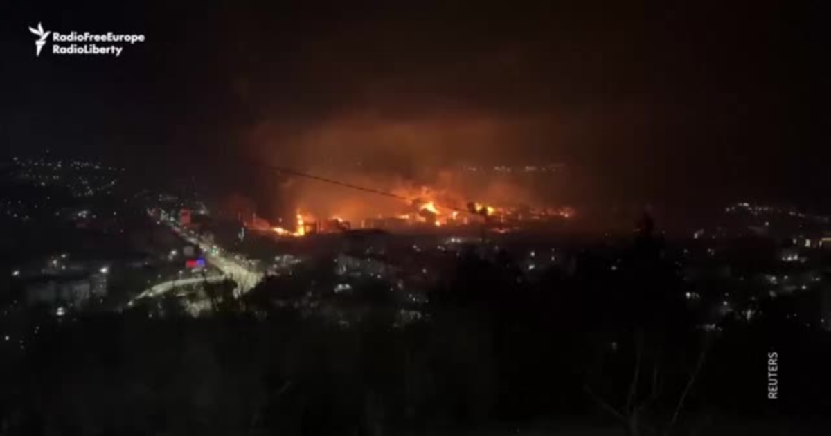 Ukrainian Drone Strike Sets Russia's Black Sea Oil Facility Ablaze