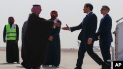 Američki državni sekretar Marco Rubio stiže na Međunarodni aerodrom King Khalid u Rijadu, Saudijska Arabija, ponedjeljak, 17. februara 2025. 