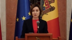 Maia Sandu susține o conferință de presă după ședința Consiliului Național Securitate, 2 decembrie 2025.