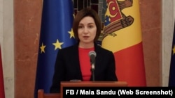 Maia Sandu susține o conferință de presă după ședința Consiliului Național Securitate, 2 decembrie 2025.