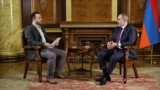RFE/RL Interview: Pashinian Says 'The People Must Decide' Who Will Be Prime Minister screen grab