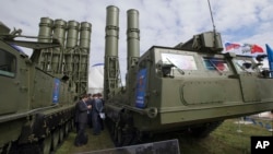 A Russian-supplied missile system that was used in Syria (file photo)