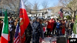 Demonstrație a iranienilor din SUA împotriva reprimării protestelor din Iran, la Washington, pe 20 martie 2026.