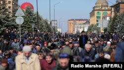 Митинг в Магасе против закона о референдуме