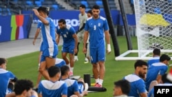 جلسه تمرینی تیم ملی فوتبال ایران در استادیوم کارسونز اسپورت پارک در کارسون، کالیفرنیا
