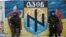 Бойцы батальона «Азов» на базе в селе Урзуф Донецкой области, 4 ноября 2014 года 