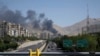 Iran - Smoke rises from an oil storage facility in Tehran after it appeared to have been struck by an Israeli strike, June 16, 2025.
