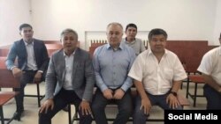 Дүйшөнкул Чотонов, Өмүрбек Чотонов жана Өмүрбек Текебаев. 29-август, 2019-жыл.
