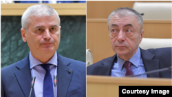 „ქართული ოცნების“ ლიდერები ირაკლი ქადაგიშვილი და თენგიზ შარმანაშვილი