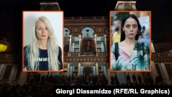 მსახიობები ეკა დემეტრაძე და ნანკა კალატოზიშვილი