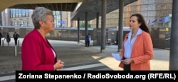 Єврокомісарка з внутрішніх справ Ілва Йоганссон і Зоряна Степаненко