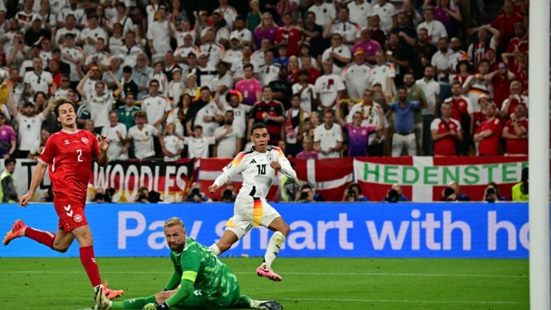 در رقابت‌های فوتبال جام ملت‌های اروپا، تیم آلمان ۲ به مقابل صفر در برابر دنمارک پیروز شد
