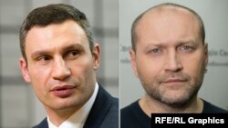 Кандидати на посаду мера Києва Віталій Кличко (ліворуч) та Борислав Береза