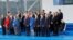 NATO heads of state pose for a group photo in Brussels on July 11. 