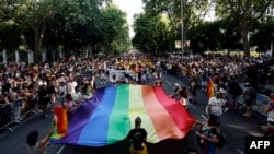 Marșul Pride de la Madrid, din 4 iulie 2026. Spania este considerată una din țările care respectă cel mai mult drepturile persoanelor LGBT+. 
