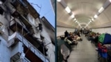 Ukraine - damage in Odesa and people taking shelter in Kyiv during overnight attacks on July 19 - screen grab