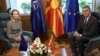 Високата претставничка за надворешна и безбедносна политика, Каја Калас и премиерот на РСМ, Христијан Мицкоски, Скопје, 23 мај 2025 година