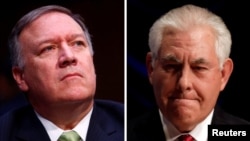 Rex Tillerson dhe Mike Pompeo 