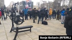 Protest u Beogradu zaposlenih u fitnes centrima protiv restriktivnih mera