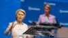 Presidentja e Komisionit Evropian, Ursula von der Leyen, gjatë fjalimit të saj në forumin Globsec, në Pragë, 30 gusht 2024.