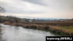 Річка Біюк-Карасу поруч з майбутнім тепличним комплексом