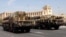Armenia - Russian-made S-300 air-defense systems are driven through Yerevan's Republic Square during a military parade rehearsal, 19Sep2011.