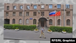 Clădirea Inspectoratului de Poliție din Sankt Petersburg, de pe strada Bolșaia Monetnaia nr. 20, unde a fost adus Lilian V. după reținerea sa