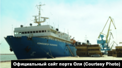 В порту Оля, Астраханская область. Архивная фотография