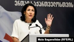 Саломе Зурабишвили провела презентацию предвыборного штаба 