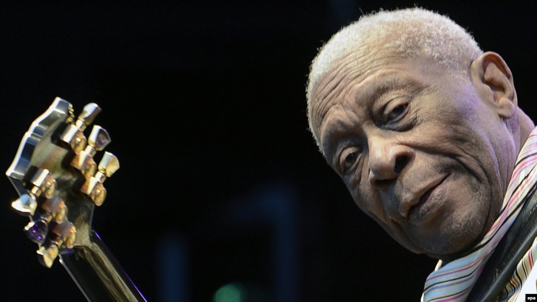 American blues legend B.B. King performs on stage at the Live at Sunset Festival in Zurich, Switzerland, in July 2012.