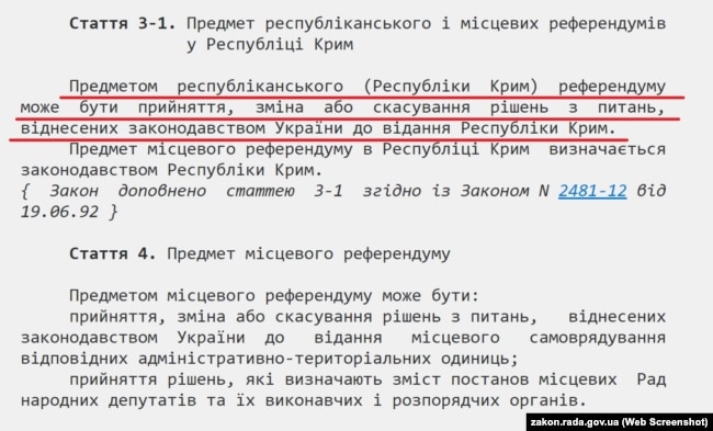 Закон про місцеві референдуми України визначає відповідальність за порушення його положень