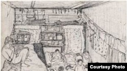 İranlı dissident rəssam Soudabeh Ardavanın əsəri.