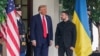 АКШ президенти Дональд Трамп менен Украинанын лидери Владимир Зеленский Ак үйдөгү жолугушуу алдында, 18-август, 2025-жыл
