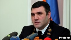 Armenia - Prosecutor-General Gevorg Kostanian gives a news conference, Yerevan, 11Dec2015.