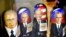 FINLAND -- Russian Matryoshka dolls depicting Russian President Vladimir Putin and US President Donald Trump are on sale in the Ruslania book store in Helsinki on July 9, 2018. 