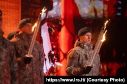 Акцыя да Дня абаронцаў Свабоды Літвы. Вільня, 12 студзеня 2026