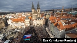 Акція на підтримку України у Празі, Чехія, 21 лютого 2026 року 