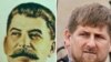 Stalin and Kadyrov. collage