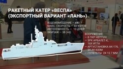 Модель ракетного катера «Лань» («Веспа») на виставці «Зброя та безпека» в Києві, жовтень 2019 року