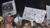 Iraq - Protesters and participants of the sit-in strike with banners, Basra, 09Aug2011