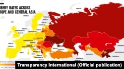 Barometri Global i Korrupsionit 2016 - harta