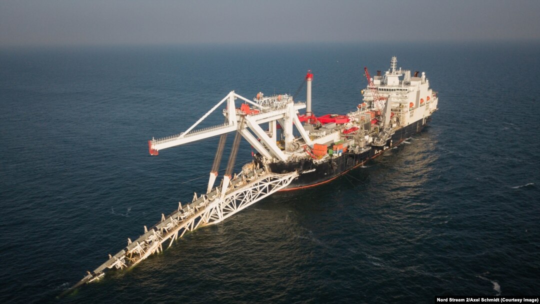 Conducta Nord Stream 2 este instalată în apele Germaniei.
