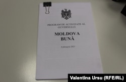 Moldova -- Programul de activitate al Guvernului - „Moldova mea” -, propus de premierul desemnat Natalia Gavriliță