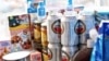 Nonalcoholic beer for sale at Kabul's Bush Bazaar, where it has spiked in popularity, especially among young men and taxi drivers, according to vendors.